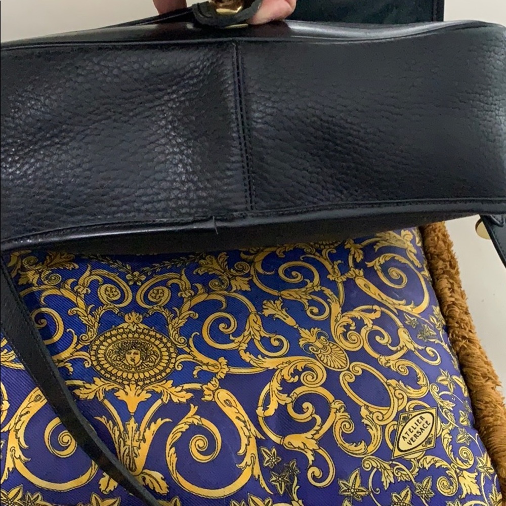 DOONEY &. BOURKE VINTAGE/RARE BLACK PEBBLED BAG - Picture 7 of 7